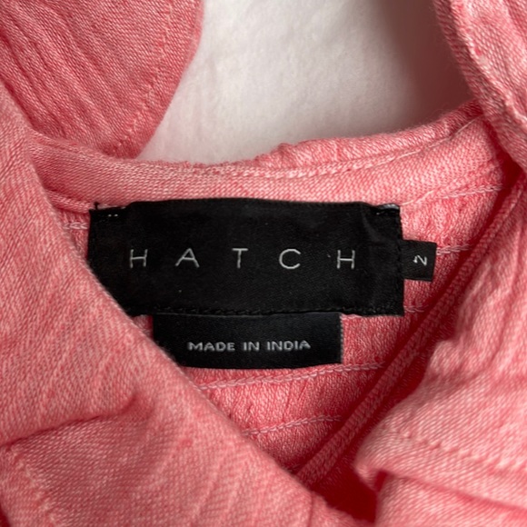 HATCH The Sarah midi Dress pink cotton SZ2 bust up to 38in - Picture 3 of 4